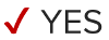 checkmark next to yes